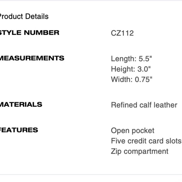 Like new Coach New York Zip Card Case - Picture 4 of 6